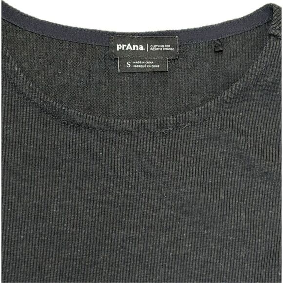 prAna Black Sleeveless Knit Fit & Flare Dress | Size Small - Picture 3 of 3